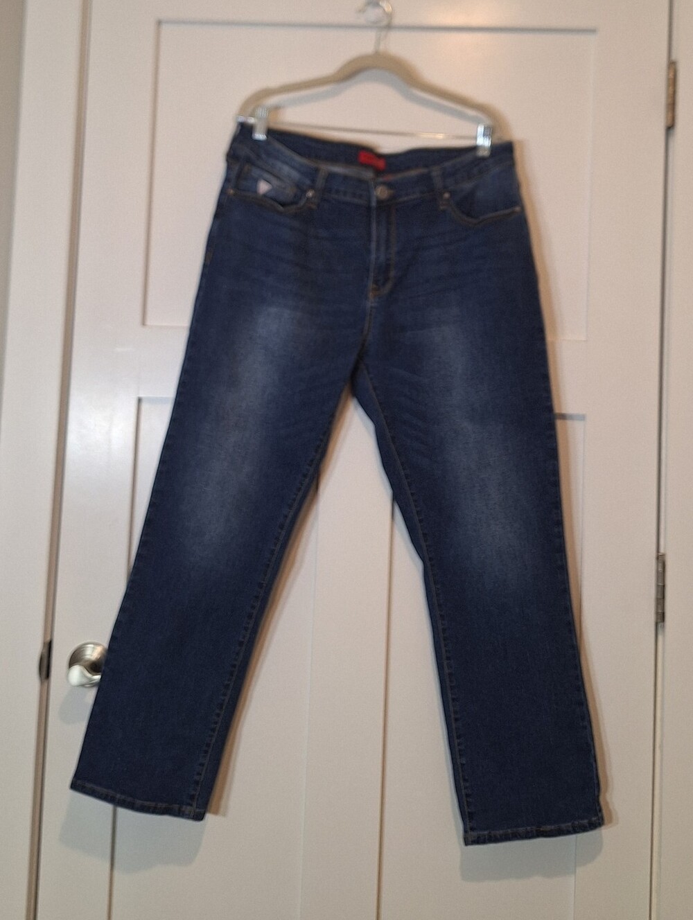Guess Lincoln Slim Straight Jeans Stretch Midrise Fading Size  38X29